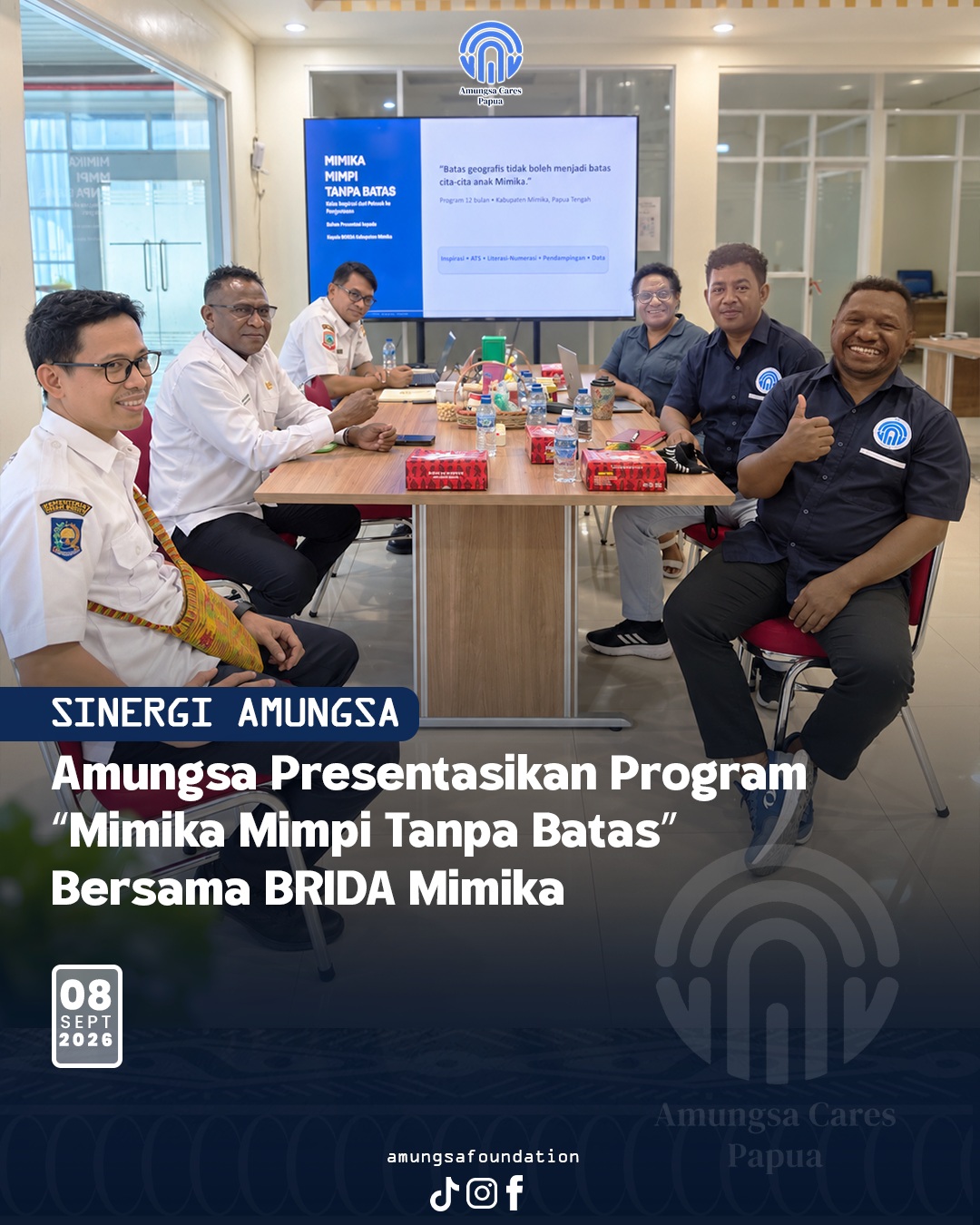 Presentasi Program Mimika Mimpi Tanpa Batas bersama BRIDA Mimika