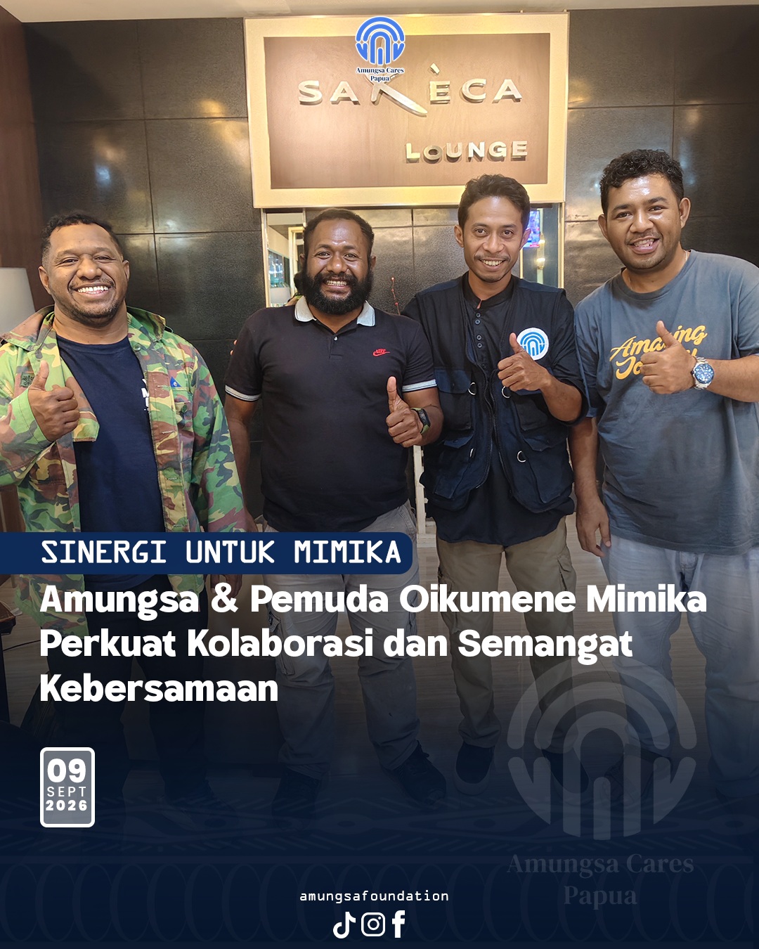 Sinergi Amungsa & Pemuda Oikumene Mimika di Lakeca Lounge